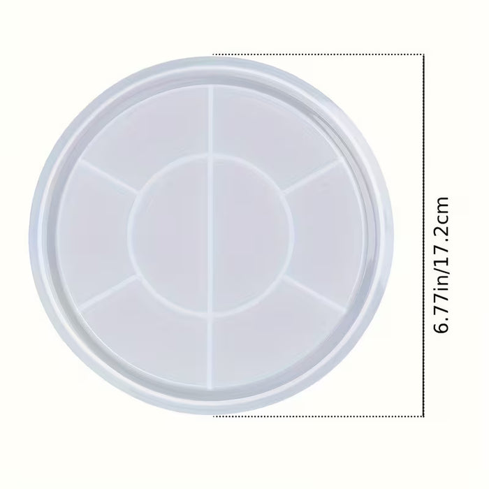 1 pza. Molde de bandeja redonda, Molde de bandeja de almacenamiento redonda
