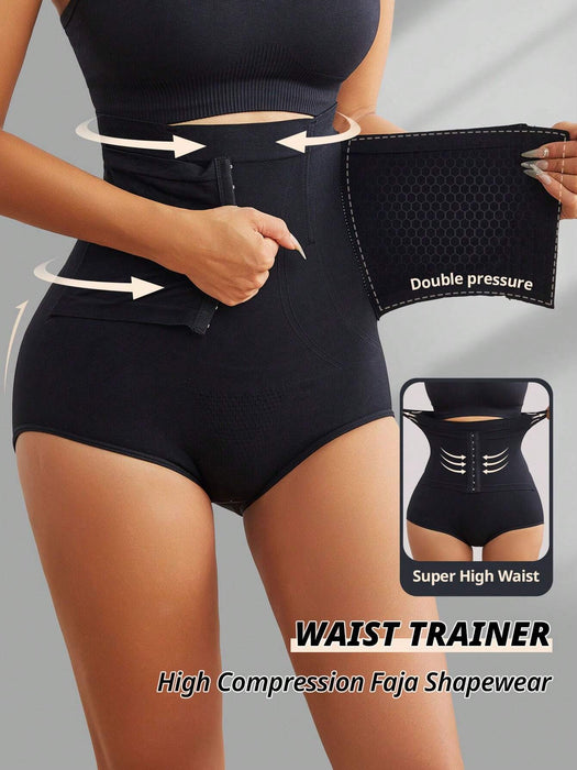 SHEIN Bragas moldeadoras de cintura alta sin costuras para mujer