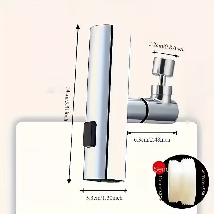 Grifo de Cocina Estilo Cascada con 3 Modos de Agua - Antisalpicaduras y Antióxido