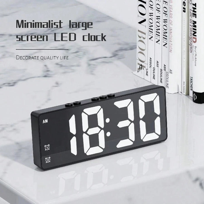 Reloj digital multifuncional LED SZ-810, pantalla grande, reloj despertador