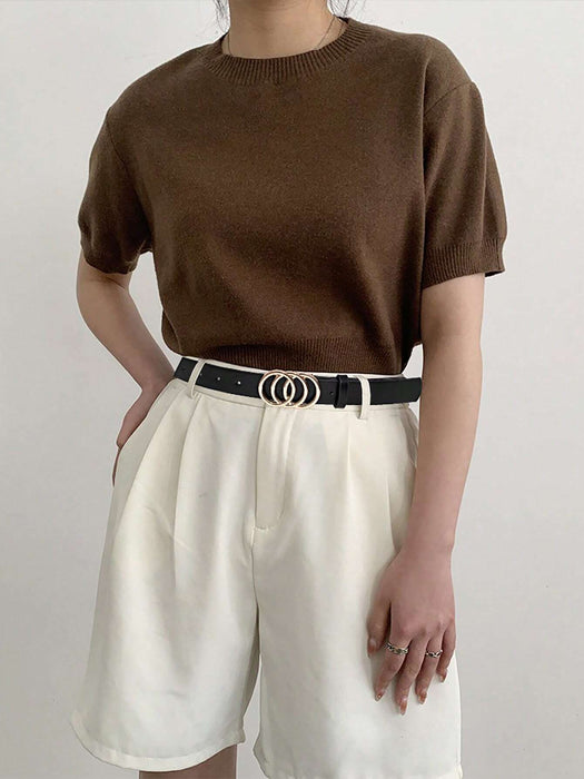 SHEIN cinturón de moda para mujer con hebilla de aleación
