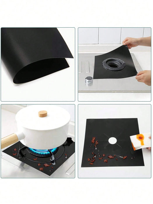 Shein 1 alfombrilla negra resistente al aceite para estufa