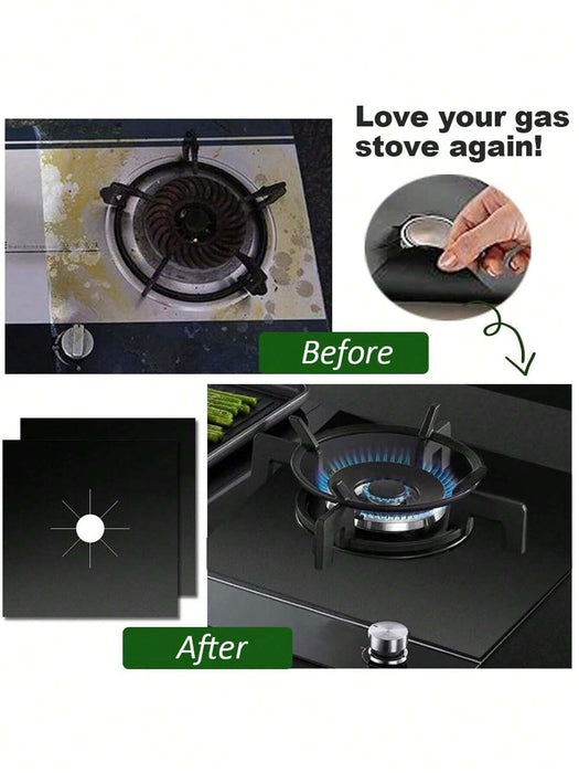 Shein 8 pcs de cubiertas reutilizables para quemadores de estufa de gas