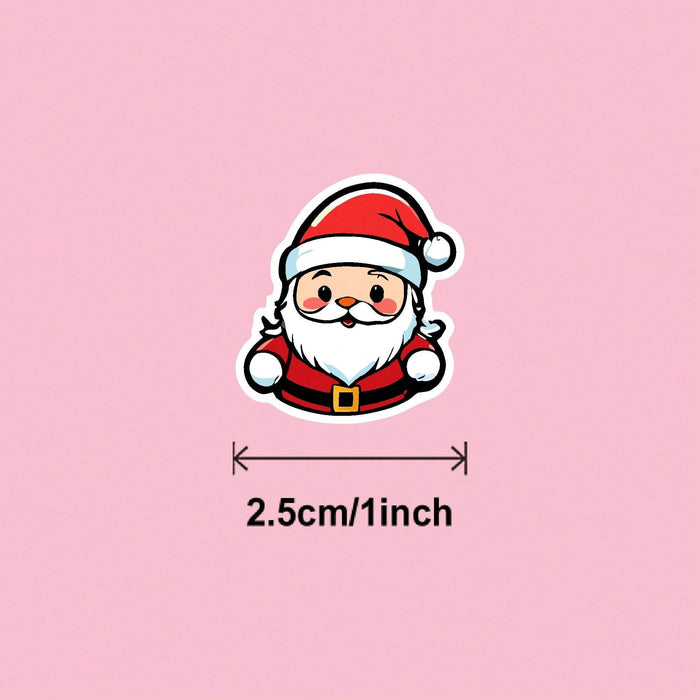 Shein 1500 pegatinas de decoración navideña: Papá Noel y muñeco de nieve