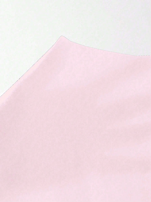 Shein Camiseta corta ajustada de manga larga con cuello redondo