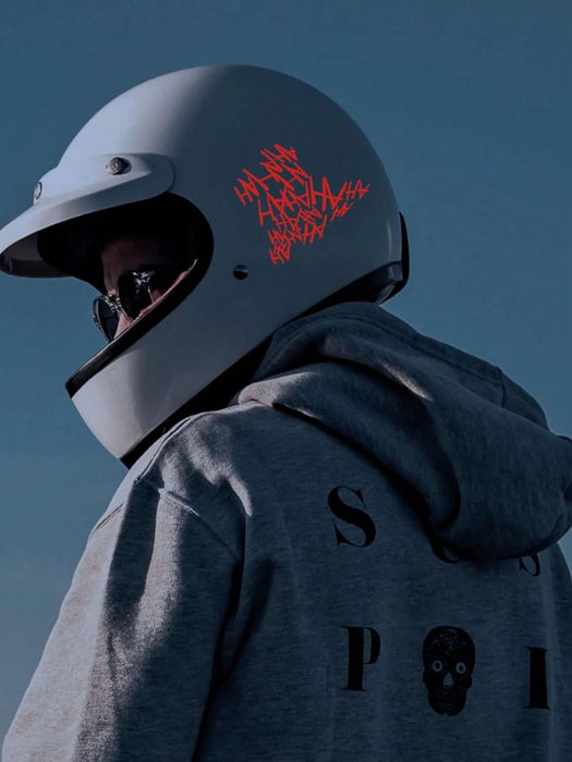 Shein 1 pegatina universal creativa para motocicleta con el texto "HAHAHA"