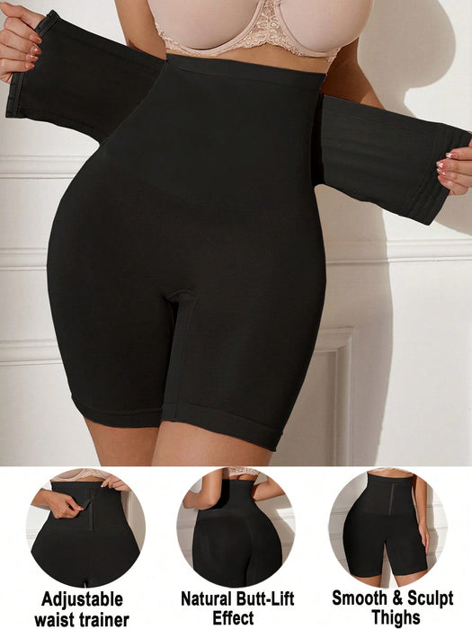 SHEIN 1 pieza Pantalones cortos adelgazantes de control de abdomen sin costuras