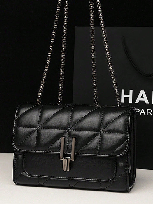 Shein Dedoo Bolso de hombro elegante para mujer con correa de cadena