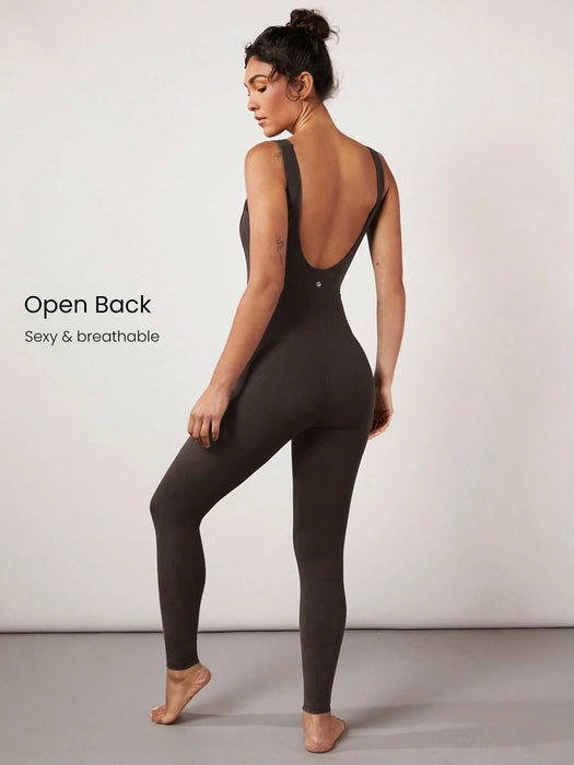 SHEIN GLOWMODE 25" Mono deportivo de gimnasio con control de barriga FeatherFit™, elegante para verano para mujer
