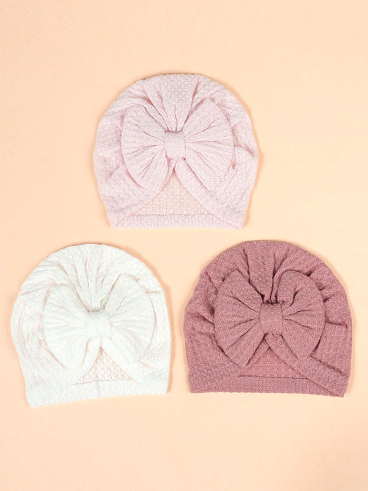 SHEIN Set de 3 gorros para recién nacidos