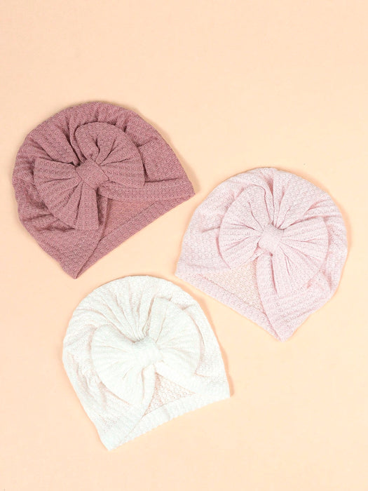 SHEIN Set de 3 gorros para recién nacidos