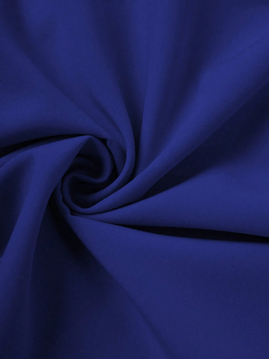 SHEIN Franclia Falda elegante azul de color liso con cinturón para mujer