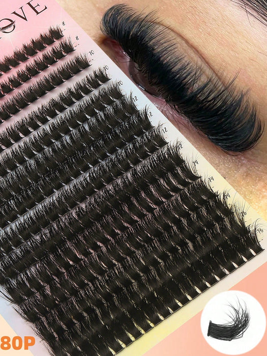 SHEIN 280 piezas/Set de pestañas rusas de volumen mixto