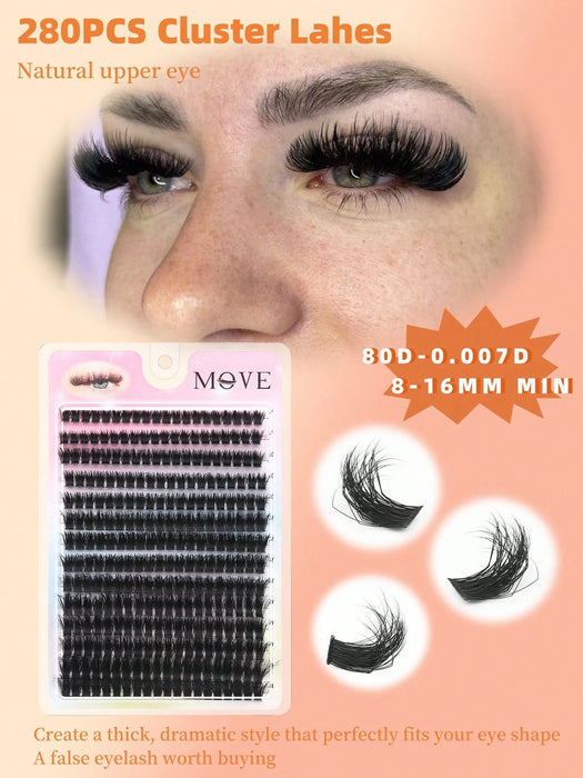SHEIN 280 piezas/Set de pestañas rusas de volumen mixto