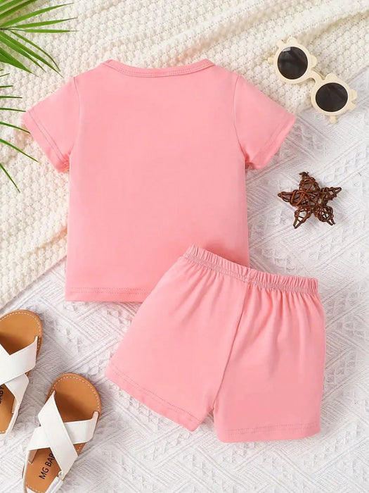 SHEIN Conjunto de 2 piezas de gafas con estampado de leopardo & camiseta y pantalones