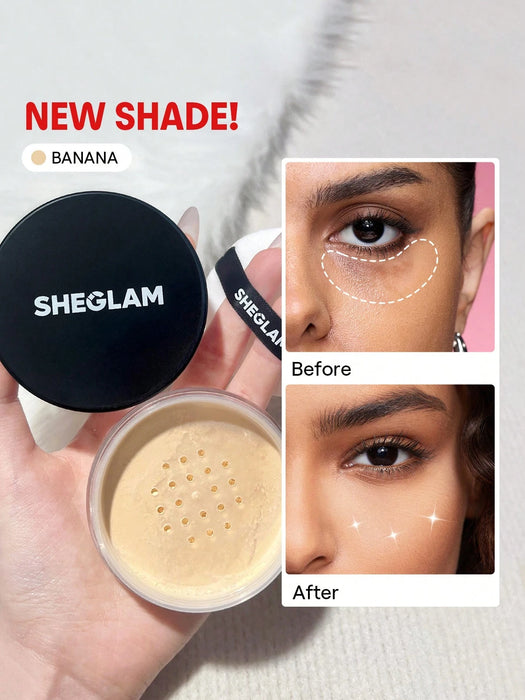 SHEIN SHEGLAM Baked Glow Polvo fijador Marca de Belleza Cosmética Maquillaje