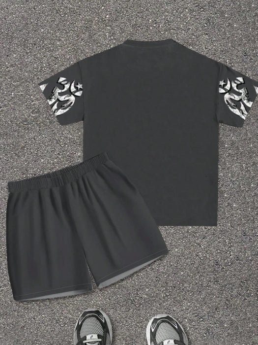 SHEIN Bolty Skeleton, Conjunto de 2 piezas estilo gótico minimalista