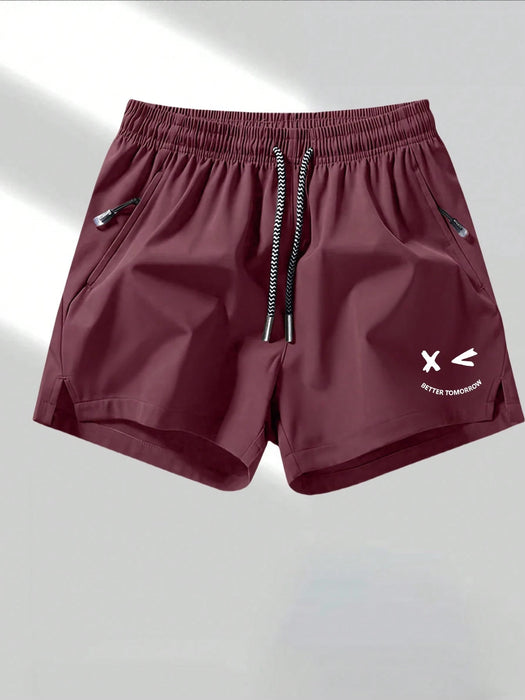 SHEIN 1 pieza Pantalones cortos casuales de secado rápido y transpirables