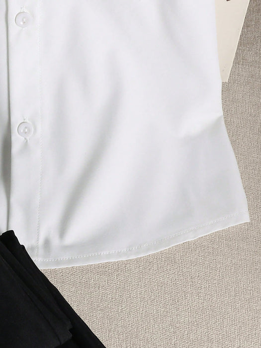Shein Conjunto de 2 piezas para niño de Camisa y pantalón estampados