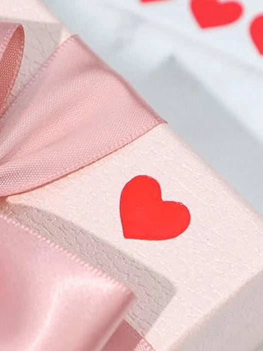 Shein 600 unidades de pegatinas de corazón rojas pequeñas y brillantes