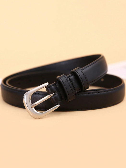 SHEIN Cinturón combinado, material PU de alta calidad,perfecto para jeans
