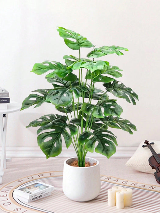 SHEIN 18pcs de Planta artificial grande, árbol de bambú de ratán falso, hojas de palma