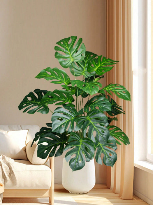 SHEIN 18pcs de Planta artificial grande, árbol de bambú de ratán falso, hojas de palma