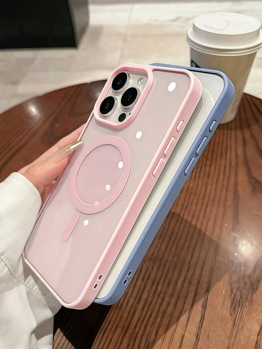 Funda de teléfono básico magnético de lujo para iPhone 16