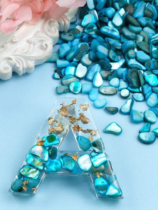 SHEIN 10g Relleno de piedra triturada de concha asimétrica