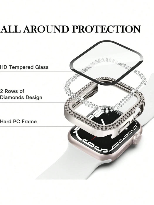 Shein 1 protector de pantalla de vidrio templado ultrafino 2 en 1 unisex con diseño de estrellas brillantes