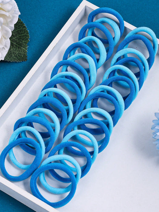 SHEIN 100 coleteros azules con flores para niñas