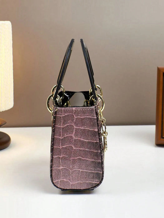 SHEIN Bolso tote de lujo con relieve de cocodrilo - de mano