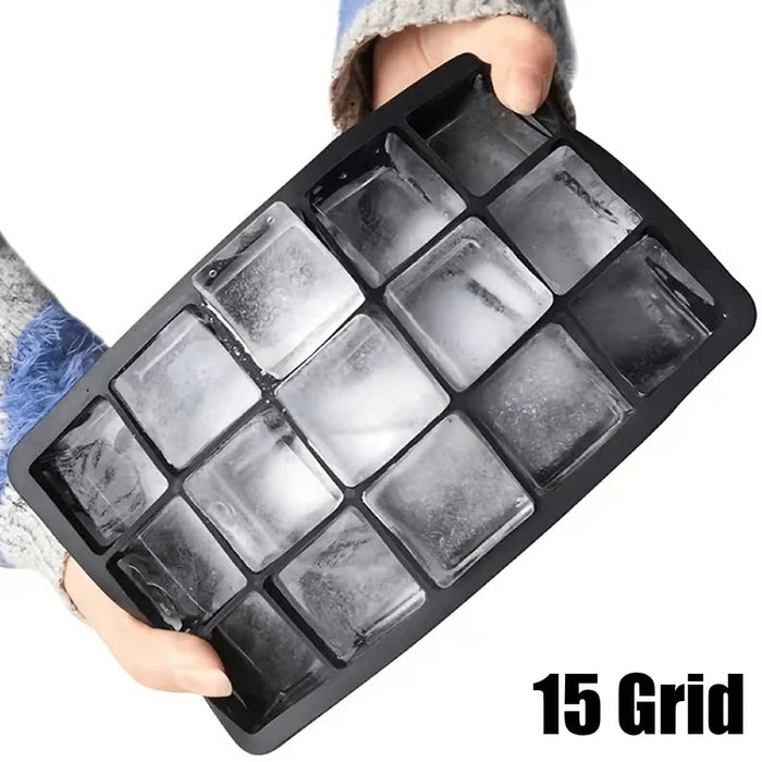 SHEIN 1 molde de silicona para hacer cubitos de hielo 15 cubitos para hacer hielo