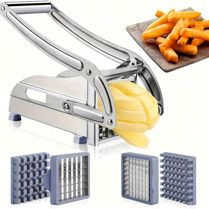 1 unidad de acero inoxidable: cortador de frutas y verduras, picador de patatas