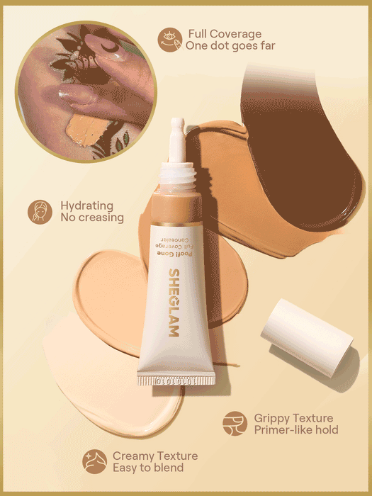 SHEIN SHEGLAM Poof! Gone Corrector de cobertura total Marca de Belleza
