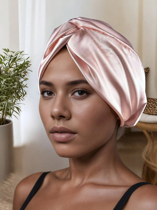Shein Gorro de dormir ajustable de satén