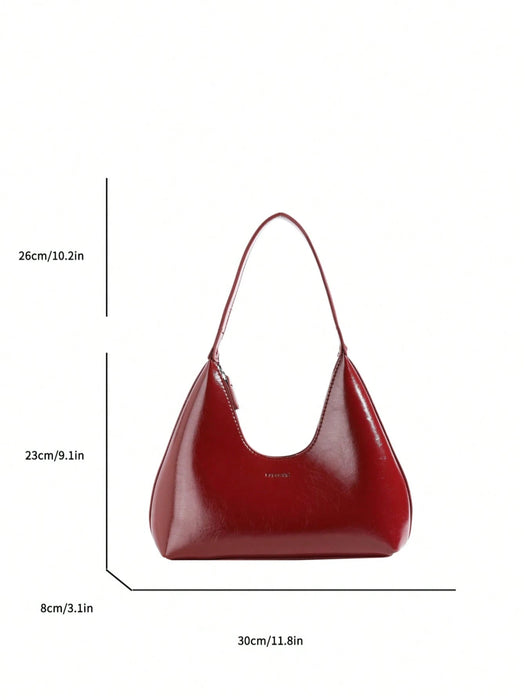 Bolso de estilo coreano nicho, bolso baguette creciente