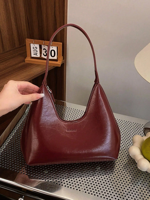 Bolso de estilo coreano nicho, bolso baguette creciente