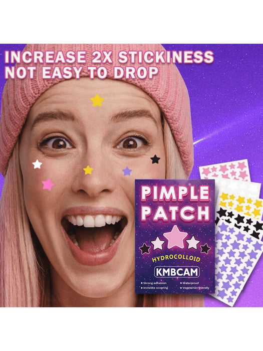Shein 280 piezas de parches con forma de estrella para granos en la cara
