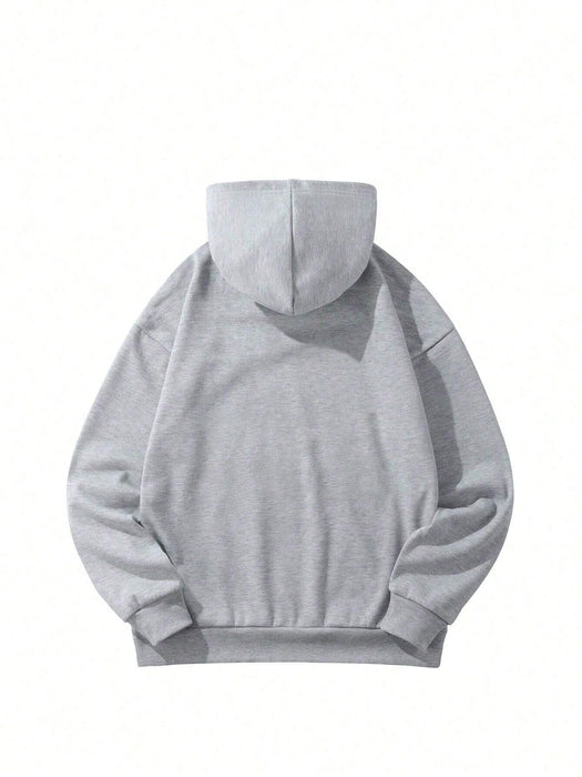 Shein Sudadera informal de manga larga para adolescente con estampado de letras