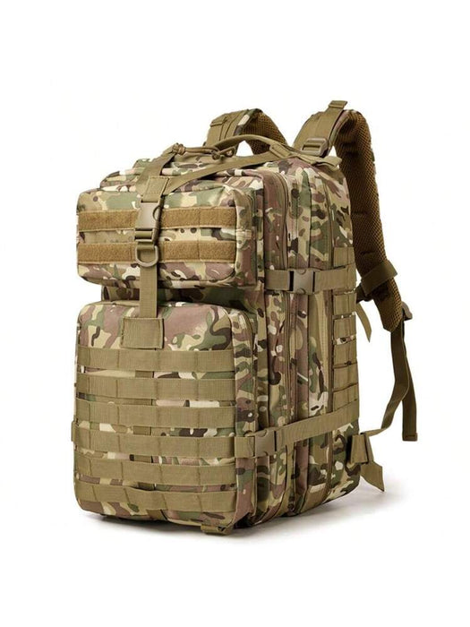 Mochila Táctica de 45L Impermeable de Gran Capacidad con Múltiples Bolsillos, Correas Ajustables