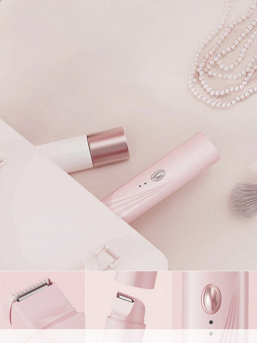 Afeitadora eléctrica para mujer, inalámbrica, con doble cabezal