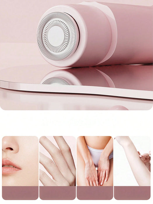 Afeitadora eléctrica para mujer, inalámbrica, con doble cabezal