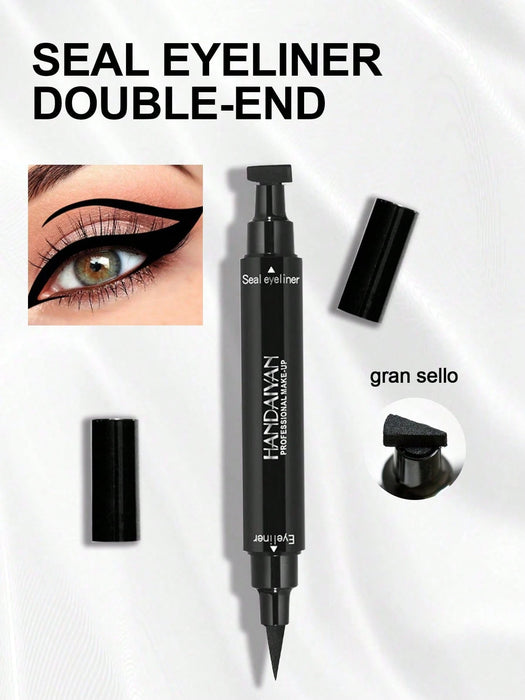SHEIN HANDAIYAN Delineador de ojos 2 en 1, a prueba de agua y sudor