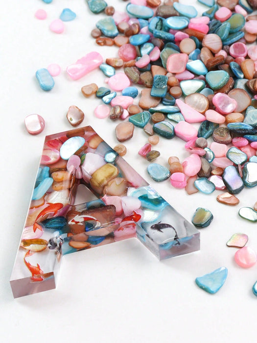 SHEIN 30g Fragmentos de conchas asimétricos de colores