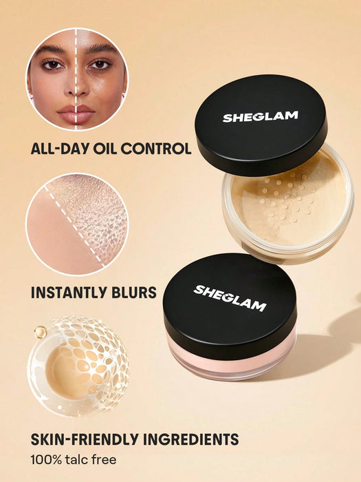SHEIN SHEGLAM Baked Glow Polvo Fijador-Cappuccino