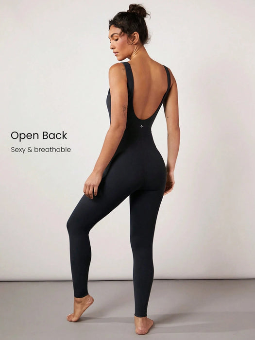 SHEIN GLOWMODE 25" Mono deportivo de gimnasio con control de barriga FeatherFit™, elegante para verano para mujer