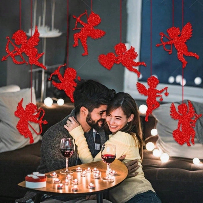 SHEIN Set de 8 piezas de adornos colgantes decorativos de papel