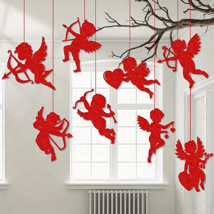 SHEIN Set de 8 piezas de adornos colgantes decorativos de papel