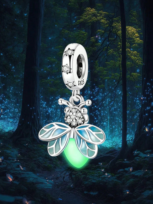 SHEIN Dije de estrella brillante de luciérnaga con diamantes